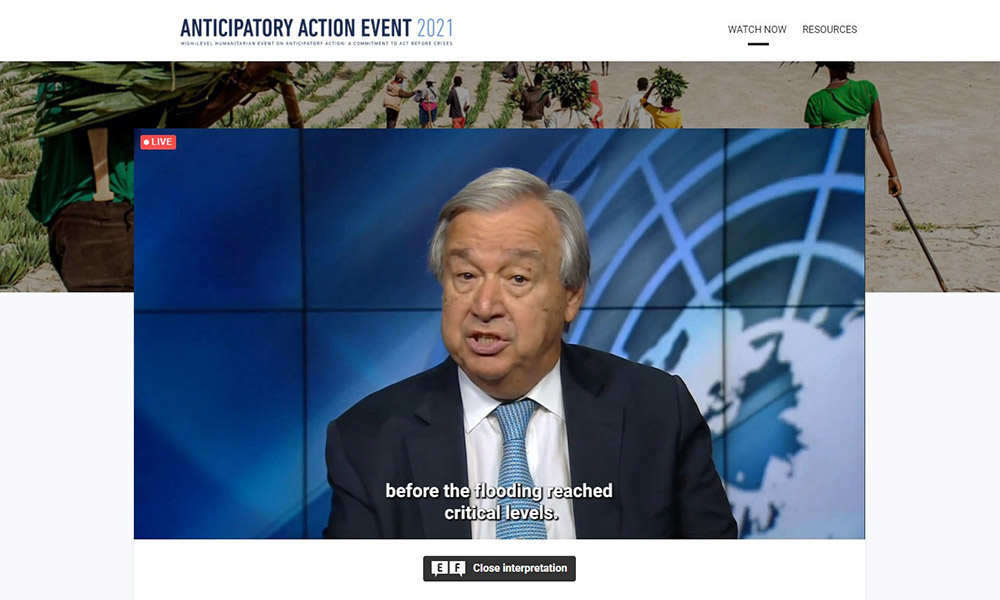 UNOCHA, High-level Humanitarian Event on Anticipatory Action